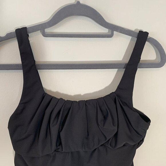 Lands' End black strappy tankini with underwire - Size 8 - Picture 2 of 10
